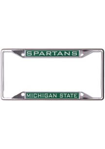Michigan State Spartans Metallic Inlaid License Plate Frame - Green