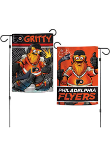 Philadelphia Flyers Gritty 12x18 Garden Flag - Orange