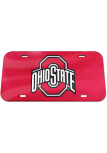Ohio State Buckeyes Red Team Color Car Accessory License Plate