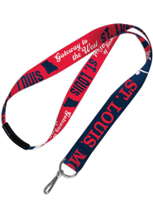 St Louis Skyline Graphic Lanyard - Blue