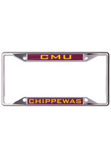 Central Michigan Chippewas Metallic Inlaid License Plate Frame - Red