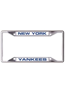 New York Yankees Metallic Inlaid License Plate Frame - Blue