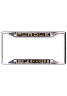 Purdue Boilermakers Metallic Inlaid License Plate Frame - Black