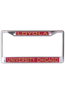 Loyola Ramblers Metallic Inlaid License Plate Frame - Maroon