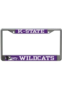 K-State Wildcats Metallic Printed License Plate Frame - Purple