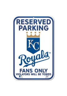 Kansas City Royals Reserved Parking Sign - White