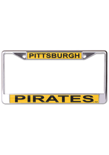 Pittsburgh Pirates Metallic Printed License Plate Frame - Yellow
