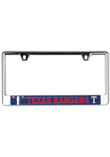 Texas Rangers Metallic Printed License Plate Frame - Blue