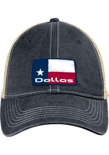 Blue 84 Dallas Ft Worth State Badge Scout Meshback Adjustable Hat - Navy Blue
