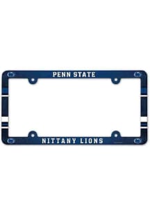 Penn State Nittany Lions Plastic Full Color License Plate Frame - Blue