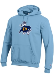 Champion Drexel Dragons Mens Blue Versa Twill Vault Dragon Long Sleeve Hoodie