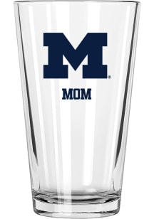 Michigan Wolverines Mom 16oz Pint Glass - White