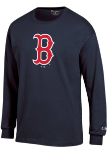 Champion Boston Red Sox Navy Blue Jersey Long Sleeve T Shirt