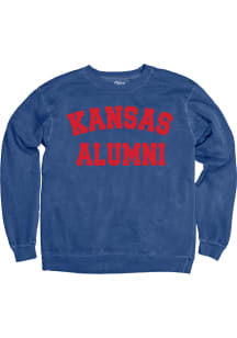 Kansas Jayhawks Womens Blue Alumni Crew Sweatshirt