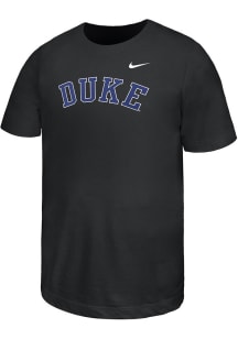 Nike Duke Blue Devils Youth Black Arch Wordmark Short Sleeve T-Shirt