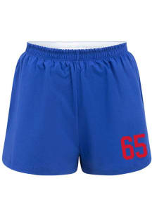 Hype and Vice Kansas Jayhawks Womens Royal Blue P.E. Shorts