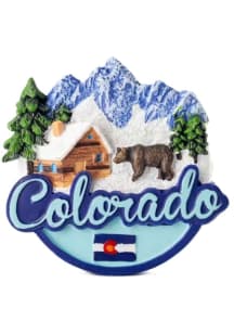Colorado Snowy Cabin Magnet