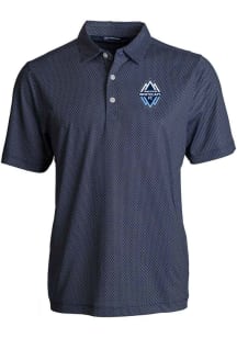 Cutter and Buck Vancouver Whitecaps FC Navy Blue Pike Symmetry Big and Tall Polo