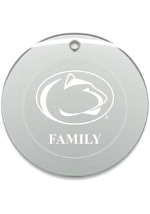 Penn State Nittany Lions Family Round Ornament - White