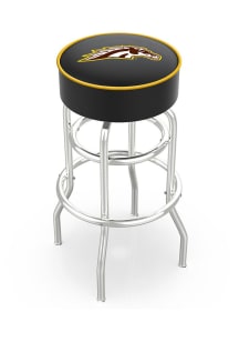 Western Michigan Broncos Double-Ring Swivel Pub Stool - Black