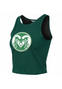 Colorado State Rams Womens Green First Down Tank Top