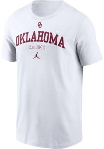 Nike Oklahoma Sooners White Academic Arch Short Sleeve T Shirt