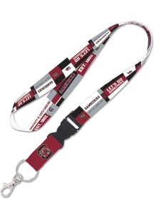 South Carolina Gamecocks 1" Colorblock Detachable Lanyard - Red