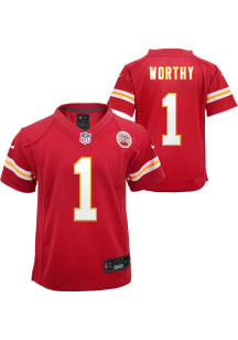 Xavier Worthy Kansas City Chiefs Toddler Red Nike Home Replica Football Jersey