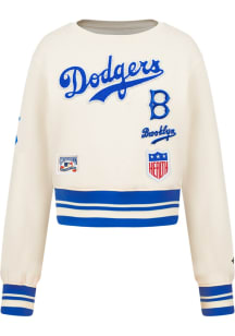 Pro Standard Brooklyn Dodgers Girls White Retro Classics Long Sleeve T-Shirt