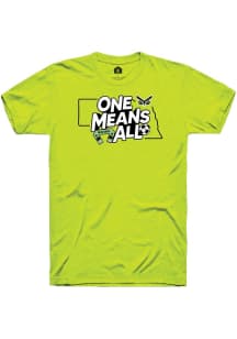 Rally Union Omaha Kelly Green One Means All Short Sleeve Fashion T Shirt
