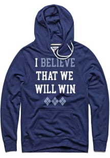 Charlie Hustle Sporting Kansas City Mens Navy Blue WE WILL WIN Fashion Hood