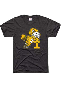 Charlie Hustle Iowa Hawkeyes Charcoal Leaning Short Sleeve Fashion T Shirt