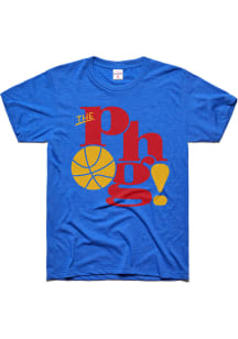 Charlie Hustle Kansas Jayhawks Blue The Phog Short Sleeve Fashion T Shirt
