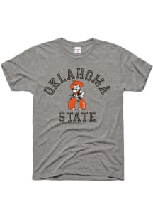 Charlie Hustle Oklahoma State Cowboys Grey Textbook Short Sleeve Fashion T Shirt