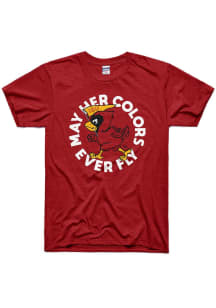 Charlie Hustle Iowa State Cyclones Cardinal Red May Her Colors Ever Fly Short Sleeve Fashion T Shi..