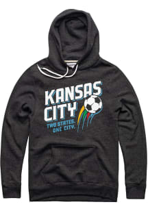 Charlie Hustle Sporting Kansas City Mens Charcoal TWO STATES Fashion Hood