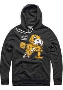 Charlie Hustle Iowa Hawkeyes Mens Black Leaning Mascot Fashion Hood