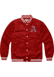 Charlie Hustle Arkansas Razorbacks Mens Crimson Varsity Light Weight Jacket