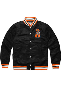 Charlie Hustle Oklahoma State Cowboys Mens Black Varsity Light Weight Jacket