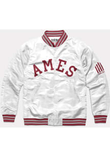 Charlie Hustle Iowa State Cyclones Mens White Jack Trice Light Weight Jacket