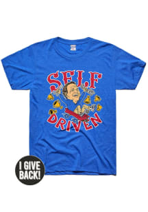 Bill Self  Kansas Blue Charlie Hustle Self Driven Basketball Short Sleeve Fashion T Shirt