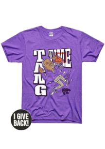 Jerome Tang K-State Wildcats Purple Tang Time Basketball Short Sleeve Fashion Player T Shirt