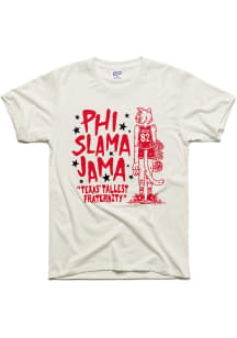 Charlie Hustle Houston Cougars Oatmeal Phi Slama Jama Basketball Mascot Short Sleeve Fashion T Shi..