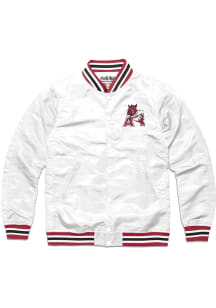 Charlie Hustle Arkansas Razorbacks Mens White Varsity Light Weight Jacket