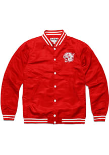 Charlie Hustle Houston Cougars Mens Red Letterman Light Weight Jacket