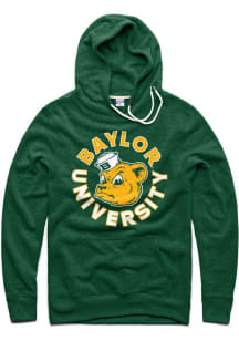 Charlie Hustle Baylor Bears Mens Green Mascot Long Sleeve Hoodie