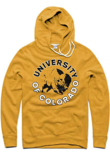 Charlie Hustle Colorado Buffaloes Mens Gold Circle Vault Long Sleeve Hoodie
