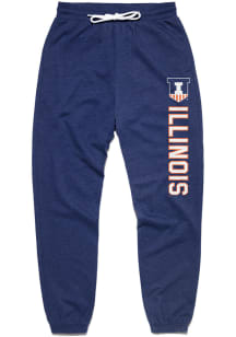 Charlie Hustle Illinois Fighting Illini Mens Navy Blue Victory Sweatpants