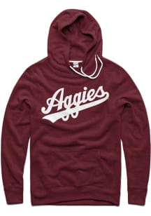 Charlie Hustle Texas A&M Aggies Mens Maroon Script Long Sleeve Hoodie
