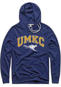 Charlie Hustle UMKC Roos Mens Navy Blue Roos Long Sleeve Hoodie